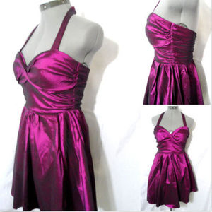 Nwt FAISCA Formal Bodice Flare Dress L or S Purple